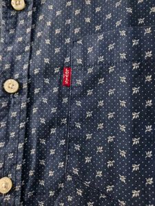 Levi's Men's Blue Printed Shirt