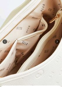 Elle Stylish Cream Hobo Bag