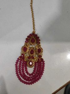 megenta Ethnic Jewelry Set