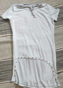 Sparkly Light Blue Tunic Dress