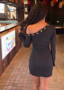 Chic Off-Shoulder Black Dress