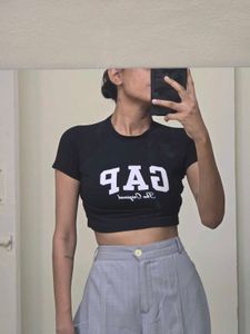 GAP Black Crop Top