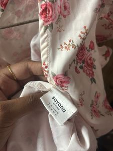 Floral Print Short Sleeve Top
