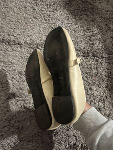 Cream Ballerina Flats