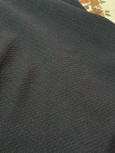 Classic black Textured Skater Skirt