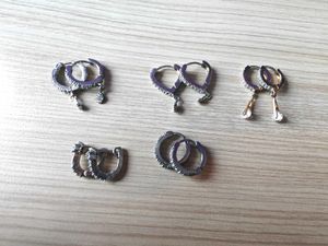 Combo of Sparkling Hoop Earrings Set