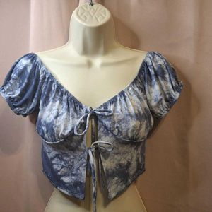y2k dye print top