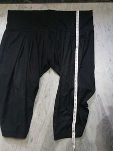 Black Heavy Pleates Patiala Salwar Pants