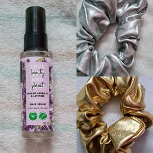 Hair Serum With 2 Scrunchies