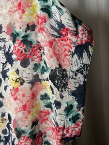 Floral Print Sheer Top