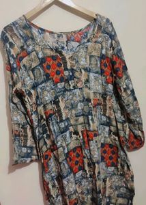 Multi Prints Cotton Kurti For Girl &amp; Woman 36 Bust