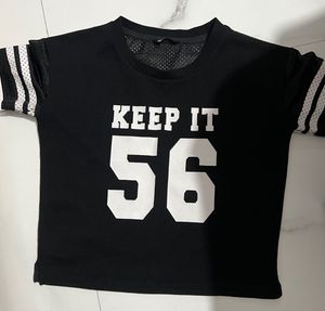 Black "KEEP IT 56" Graphic T-Shirt