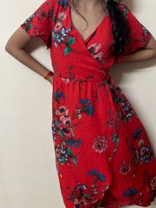 Floral Wrap Dress