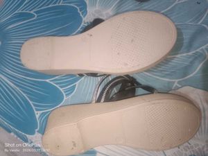 black rhinestone sandal or heel