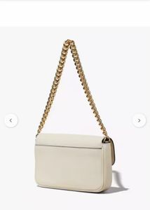 Chic Cream Chain Shoulder Bag