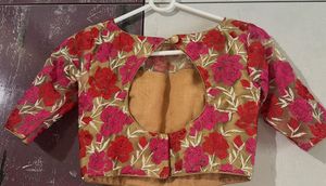 Embroidered Floral blouse (Can fit upto bust 34 ha