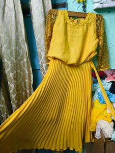 new yellow dress for eid