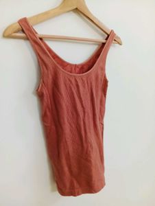 Ribbed Tank Top - Coral