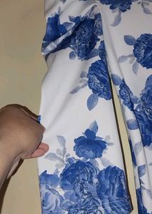 Floral Puff Sleeve Midi Dress