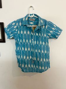 Blue &amp; White Striped Casual Top