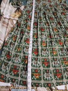 Green Ethnic Print Kurta
