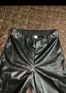 Faux Leather Flare Pants