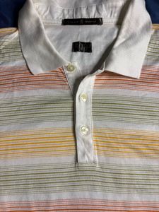 Striped Long Sleeve Polo Shirt