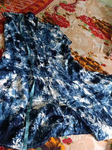 Blue Tie-Dye Kurta Set