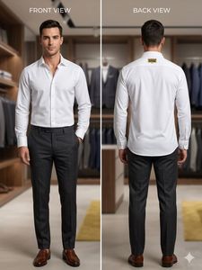 Men's Classic White Dress Shirt