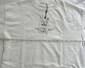 NWT ZARA White Slogan Tshirt