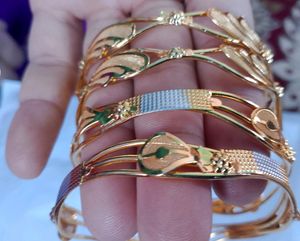 3 Pairs Gold-plated Bracelet Bengals For Women