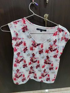 Floral Print Casual Top