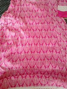 Stylish Pink Printed Kurta