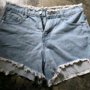 Light Wash Denim Shorts
