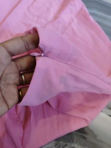 Cute Floral Top &amp; Pink Skirt Set