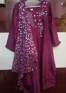 Cotton kurta Dupatta Hand Embroidered