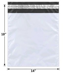 White Plain Polybags Pack of 25