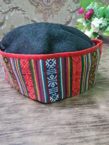 Unique Handcrafted Woolen Hat with Woven Band