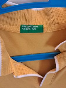 Benetton Yellow Polo Shirt