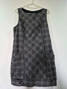 Chic Plaid Sleeveless Dress