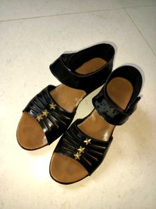 Cute Black Star Sandals