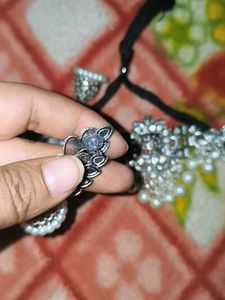 Antique Oxidized Silver Necklace Set
