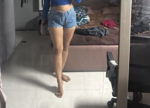 Light Wash Denim Shorts
