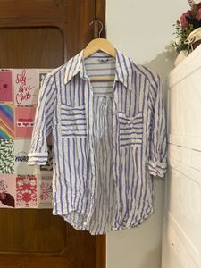 Striped Button-Down Shirt