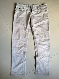 Men's Light Beige Casual Trousers