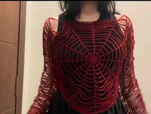 Unique Spiderweb Knit Top