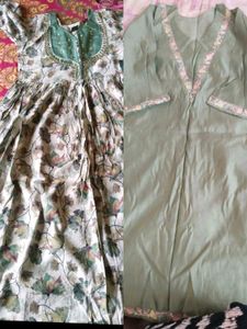 alia cut plazzo and kurta set combo