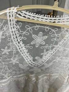 Lace Sheer White Dress