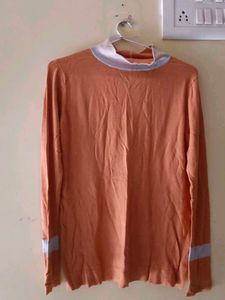 Orange Long Sleeve Top