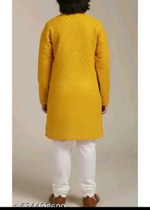 Boys Yellow Kurta Set